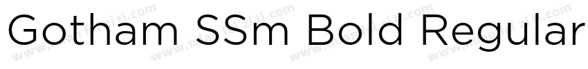 Gotham SSm Bold Regular字体转换